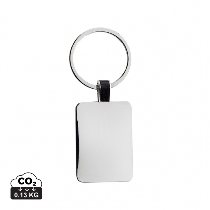 Breloc dreptunghi din aliaj de zinc reciclat RCS – minimalist si eco [1]