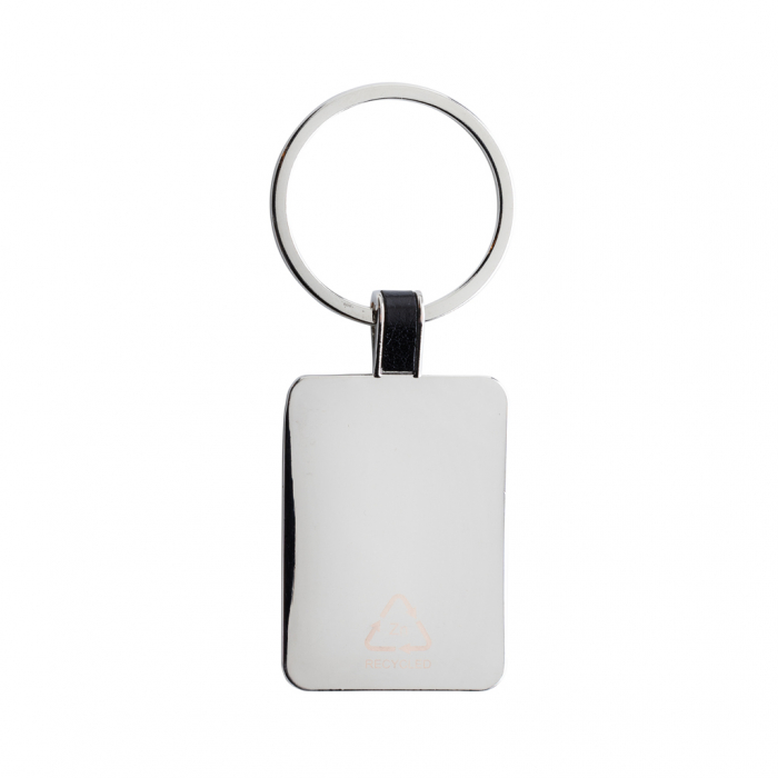 Breloc dreptunghi din aliaj de zinc reciclat RCS – minimalist si eco [4]