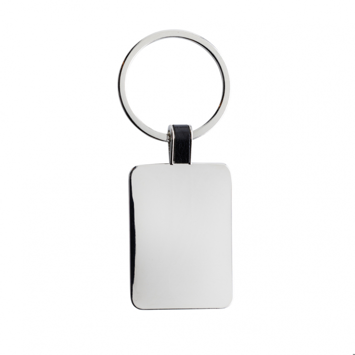 Breloc dreptunghi din aliaj de zinc reciclat RCS – minimalist si eco [2]