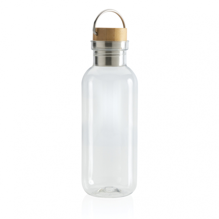 Sticla RPET reciclat RCS 680 ml cu capac bambus si maner [3]