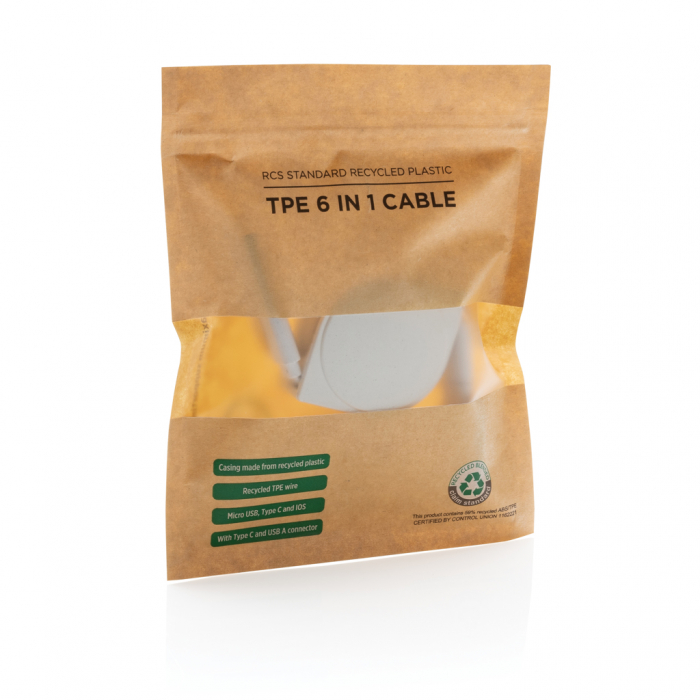 Cablu 6-in-1 retractabil RCS reciclat – incarcare rapida [3]