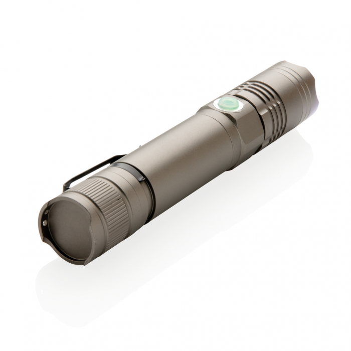 Lanterna reincarcabila 3W din aluminiu – 130 lumeni, raza 200 m, IPX4 [3]