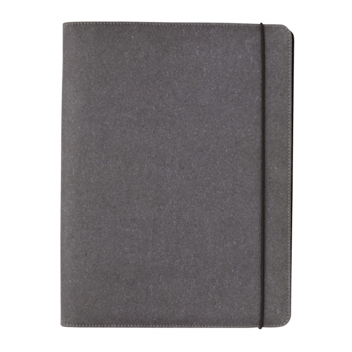 Mapa A4 din piele reciclata cu notepad si buzunare – personalizabila [3]