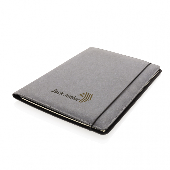 Mapa A4 din piele reciclata cu notepad si buzunare – personalizabila [7]