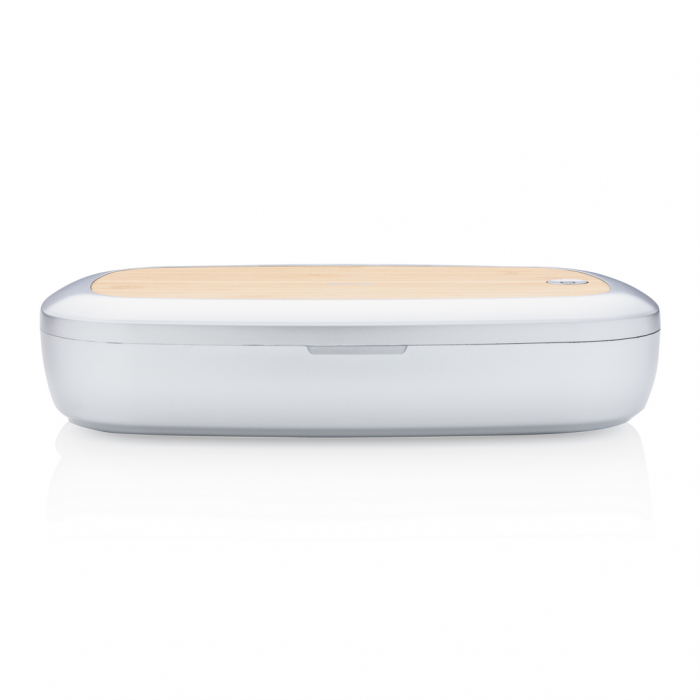 Cutie sterilizare Rena UV-C cu incarcator wireless bambus 5W [9]