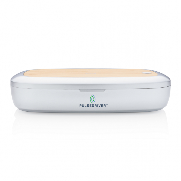 Cutie sterilizare Rena UV-C cu incarcator wireless bambus 5W [12]