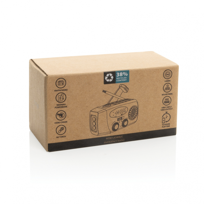 Radio de urgenta cu panou solar si lanterna RescueWave RCS [12]