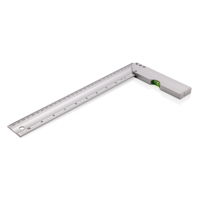 Rigla patrata aluminiu 30 cm/10 inch cu boloboc integrat [2]