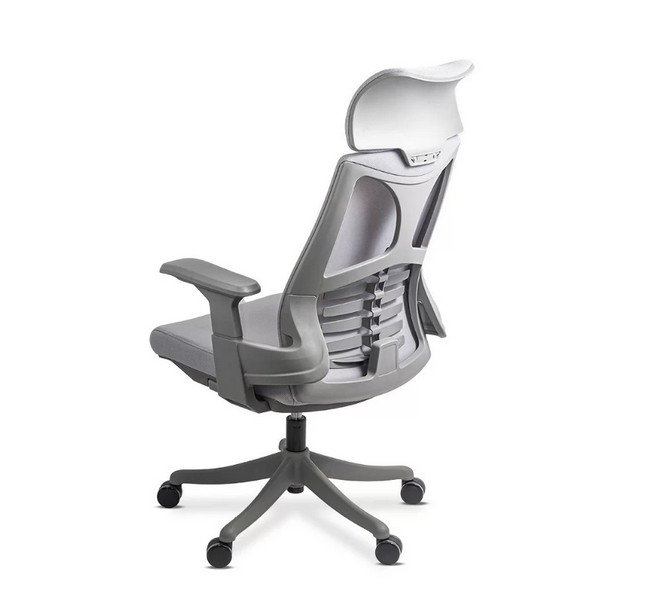 Scaun de birou ergonomic din mesh, cu tetiera si suport lombar [3]