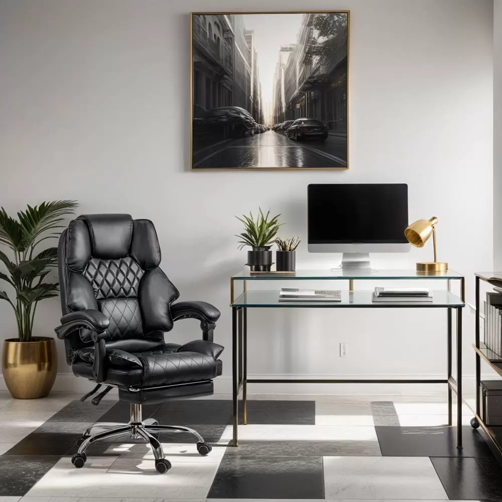 Scaun directorial elegant cu suport pentru picioare [5]
