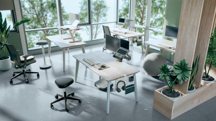 Scaun ergonomic Leitz Ergo cu roți, șezut tip șa, spumă DDF, reglabil 46–59 cm [13]