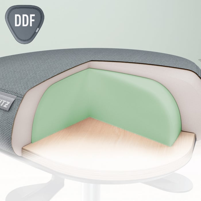 Scaun ergonomic Leitz Ergo cu roți, șezut tip șa, DSM 360°, spumă DDF Dual Density [10]