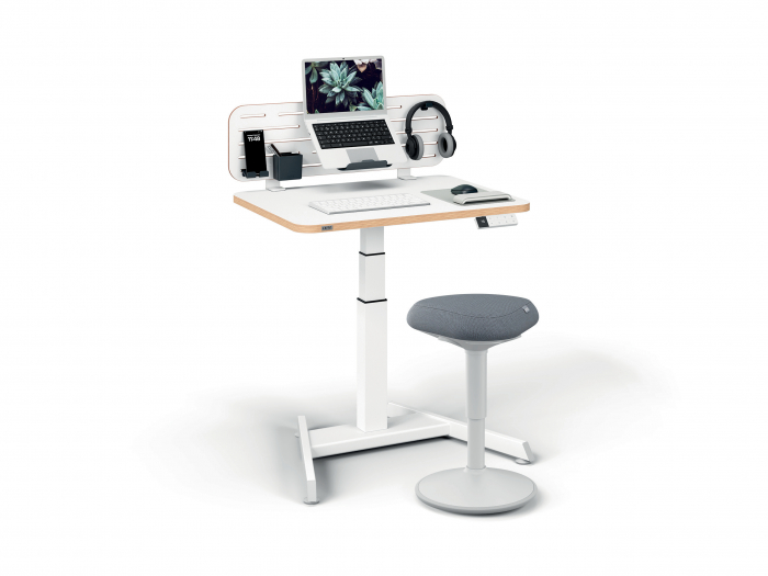 Scaun Ergonomic Leitz Ergo – Pozitie Sezut/In Picioare, Inaltime Reglabila, Gri-Pastel si Gri-Carbune [9]