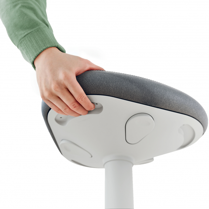 Scaun Ergonomic Leitz Ergo – Pozitie Sezut/In Picioare, Inaltime Reglabila, Gri-Pastel si Gri-Carbune [8]