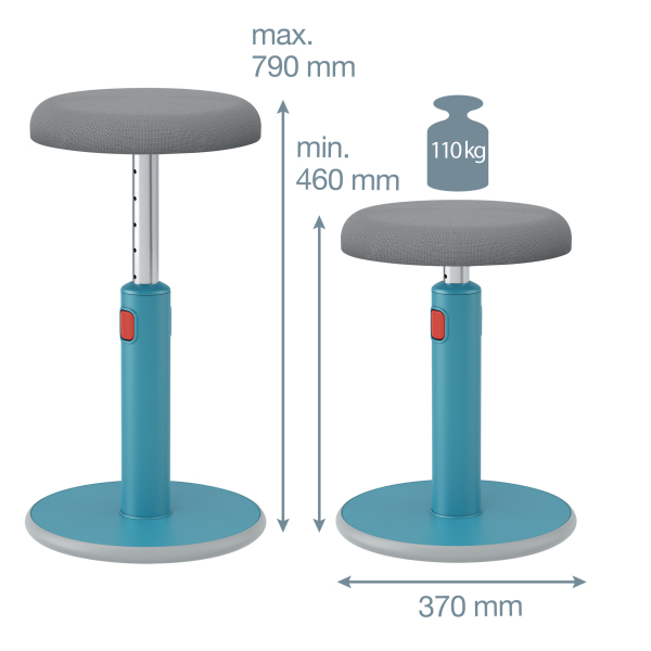 Scaun ergonomic Leitz, pozitie sezut/in picioare [4]