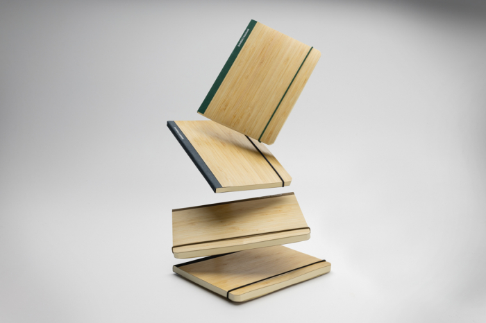 Agenda A5 Scribe din bambus FSC® – 160 pagini dictando crem, eco-friendly [8]