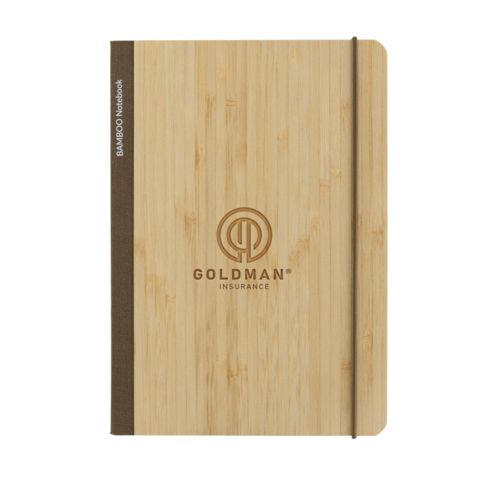 Agenda A5 Scribe din bambus FSC® – 160 pagini dictando crem, eco-friendly [6]