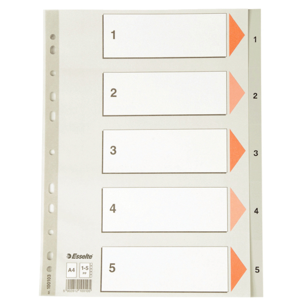 Separatoare Esselte plastic 1-5 [2]