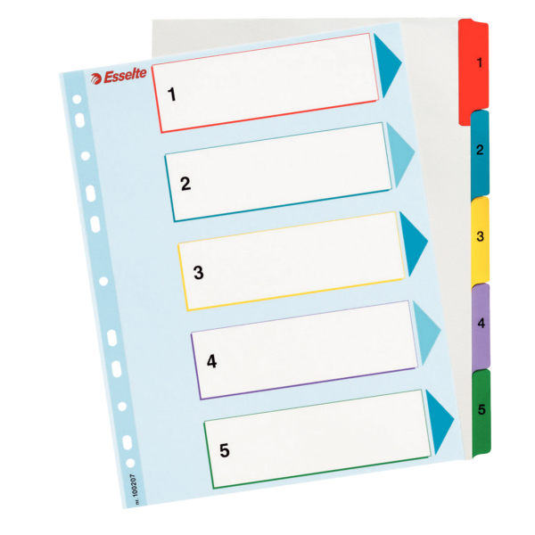 Separator 1-10 reinscriptibile Esselte [3]