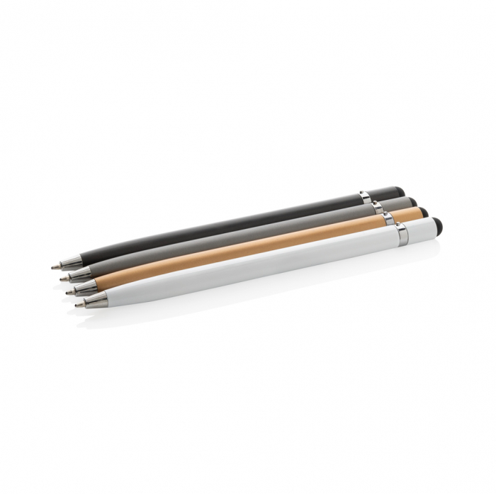 Pix minimalist metalic cu stylus si cerneala albastra [5]