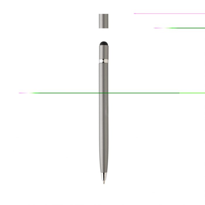 Pix minimalist metalic cu stylus si cerneala albastra [2]