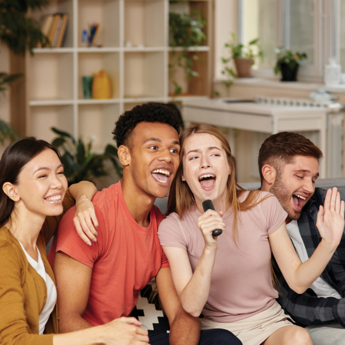 Set karaoke Singvibe RCS din plastic reciclat cu 2 microfoane, 5W, BT 5.3 [12]