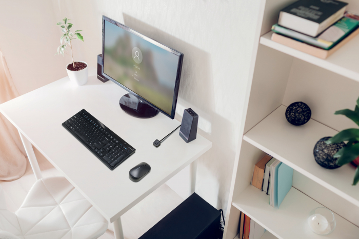 Sistem autentificare Kensington, pe baza de amprenta, cu fir, 1.2 m, conexiune USB-A, negru [11]