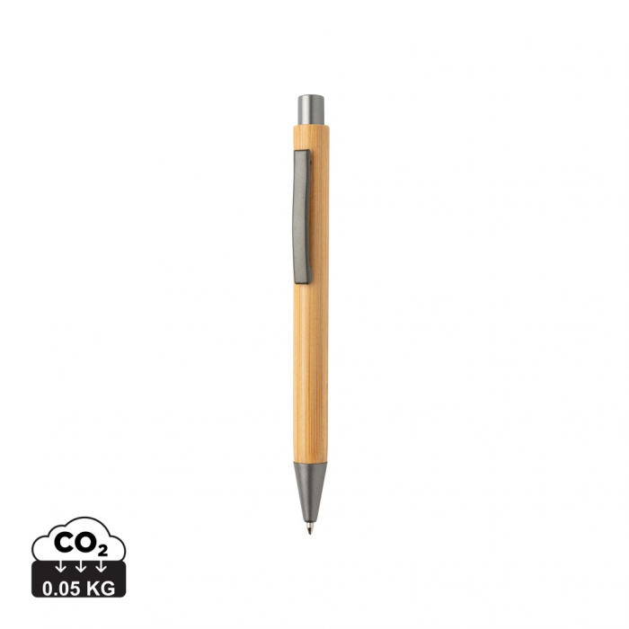 Pix Slim din bambus cu detalii metalice, eco-friendly [1]