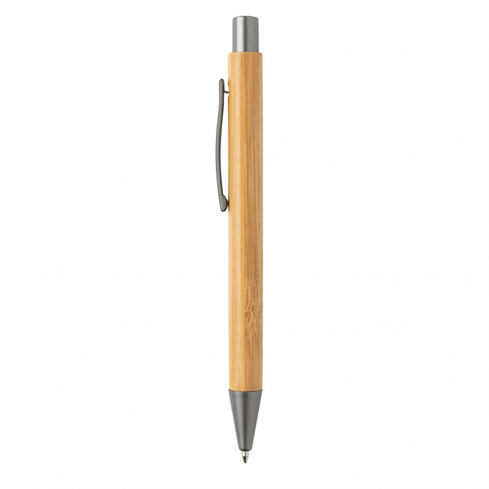 Pix Slim din bambus cu detalii metalice, eco-friendly [3]