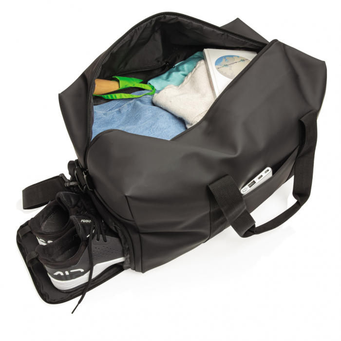 Geanta Smooth PU Duffle 30L, compartiment incaltaminte [7]