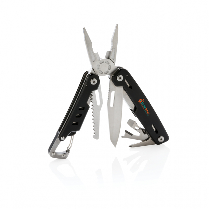 Multitool Solid cu carabiniera si 11 functii din aluminiu si inox [7]