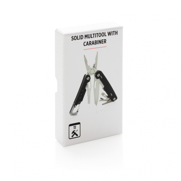 Multitool Solid cu carabiniera si 11 functii din aluminiu si inox [11]