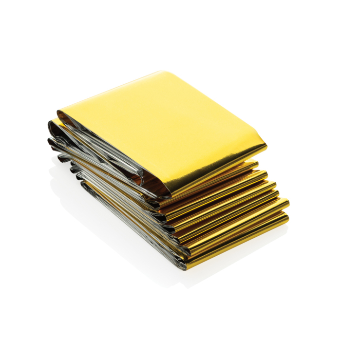 Folie de supravietuire reutilizabila Solra, Mylar PET, husa RPET reciclata RCS, impermeabila [3]