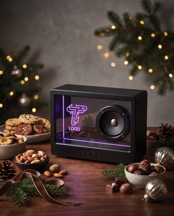 Boxa Soundclear transparenta 5W, RGB, personalizabila cu logo luminos [10]