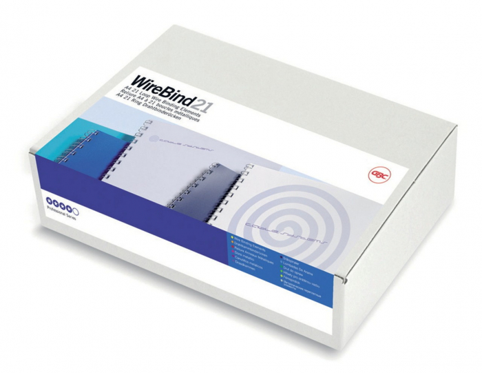 Spira legare documente GBC, metalica, A4, 10 mm, 85 coli, 21 inele, 100 buc/set, negru [2]