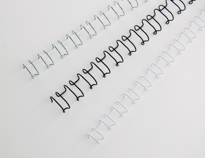Spira legare documente GBC, metalica, A4, 12 mm, 100 coli, 21 inele, 100 buc/set, negru [3]