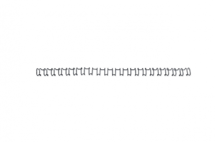 Spira legare documente GBC, metalica, A4, 14 mm, 130 coli, 21 inele, 100 buc/set, negru [3]