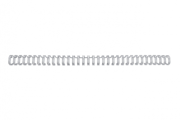 Spira legare documente GBC, metalica, A4, 5 mm, 35 coli, 34 inele, 100 buc/set, argintiu [3]
