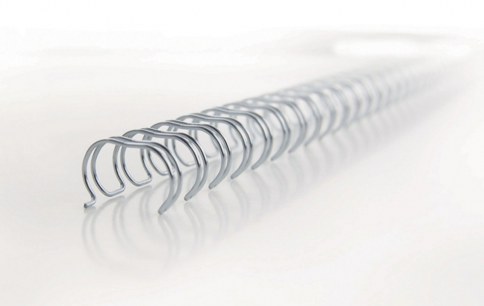 Spira legare documente GBC, metalica, A4, 9.5 mm, 85 coli, 34 inele, 100 buc/set, argintiu [4]