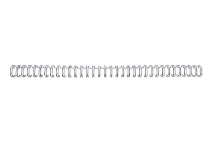 Spira legare documente GBC, metalica, A4, 9.5 mm, 85 coli, 34 inele, 100 buc/set, argintiu [1]