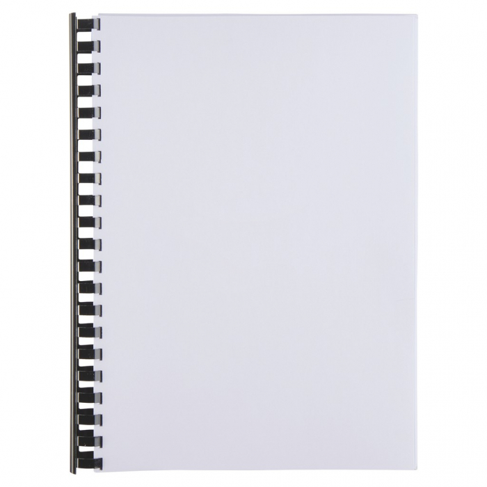 Spira legare documente GBC, plastic, A4, 21 inele, 22 mm, 195 coli, 100 buc/set, negru [2]
