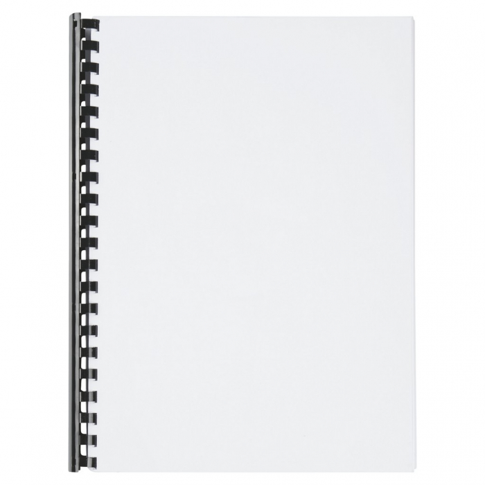 Spira legare documente GBC, plastic, A4, 21 inele, 32 mm, 280 coli, 100 buc/set, negru [2]