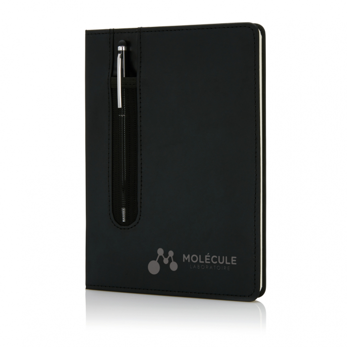 Agenda A5 personalizabila cu coperta PU si pix stylus inclus [6]