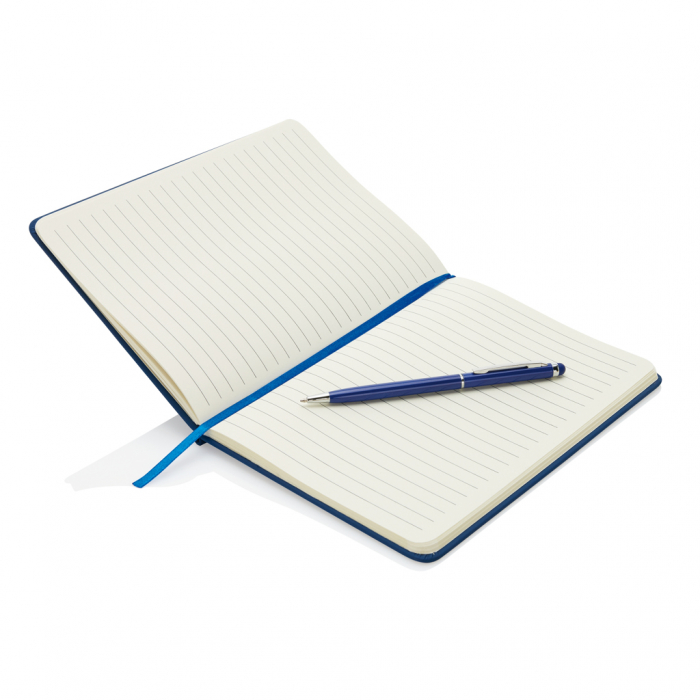 Agenda A5 personalizabila cu coperta PU si pix stylus inclus [3]