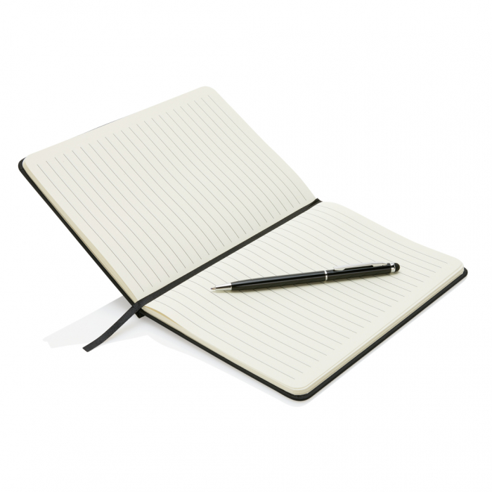 Agenda A5 personalizabila cu coperta PU si pix stylus inclus [3]
