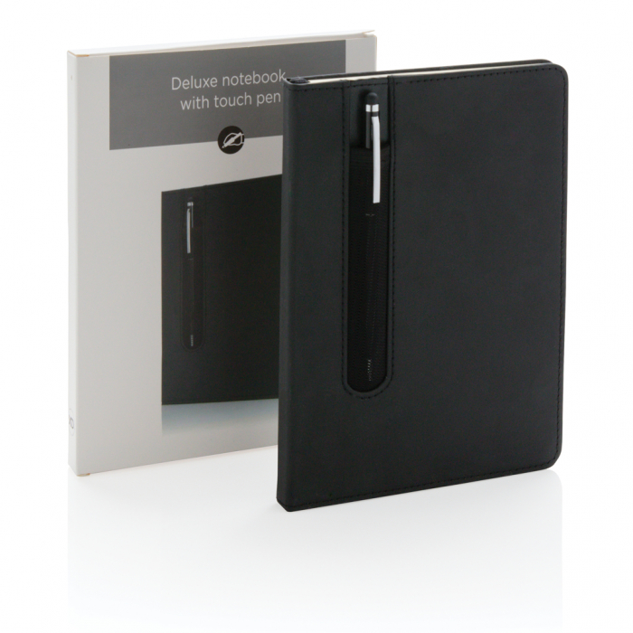 Agenda A5 personalizabila cu coperta PU si pix stylus inclus [7]