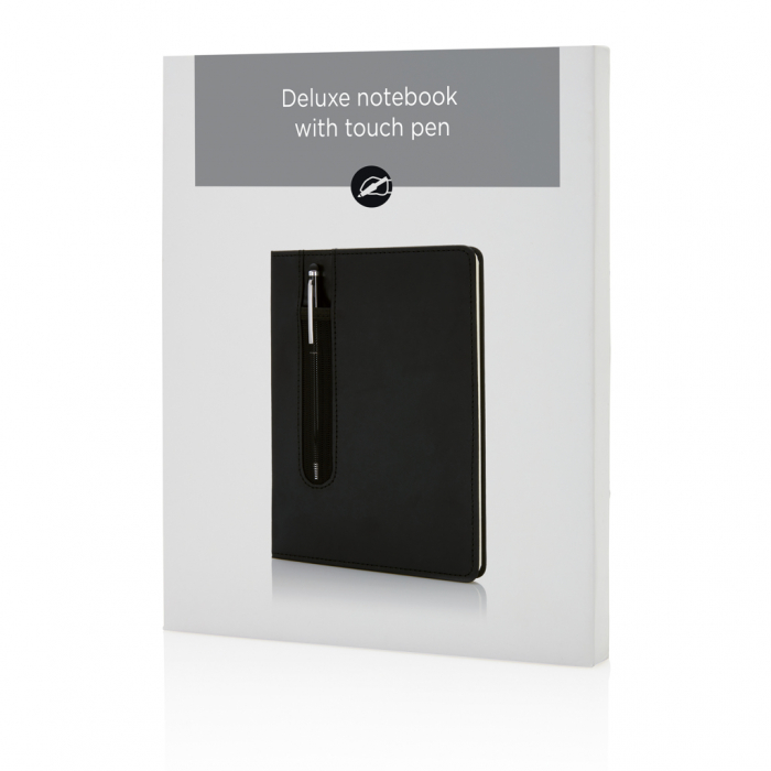 Agenda A5 personalizabila cu coperta PU si pix stylus inclus [5]