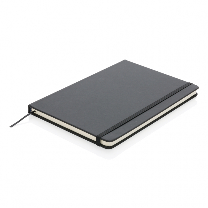 Agenda clasica A5 cu coperta PU, inchidere elastica si pagini dictando, hartie ivory, personalizabila. [3]
