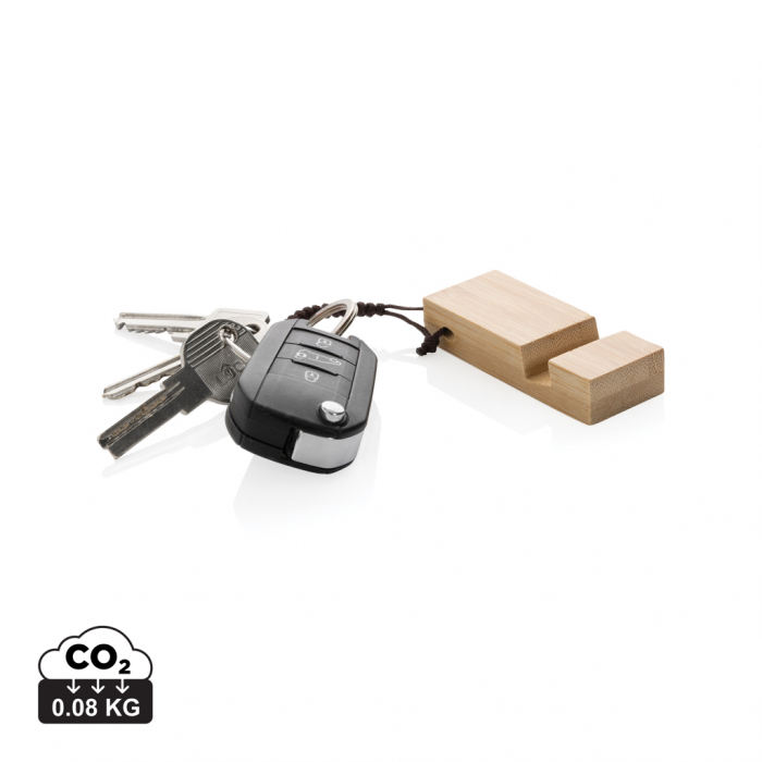 Standkey breloc suport telefon din bambus FSC® 100% [1]