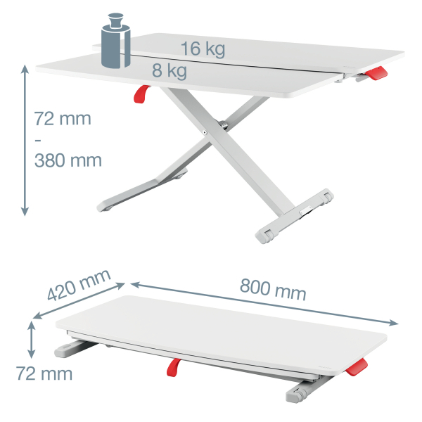 Statie de lucru ergonomica Leitz, cu sertar pentru tastatura [3]